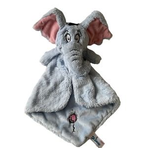 Dr Seuss Aurora Hortonn Elephant Blue Baby Kids Lovey Soother Security Blanket